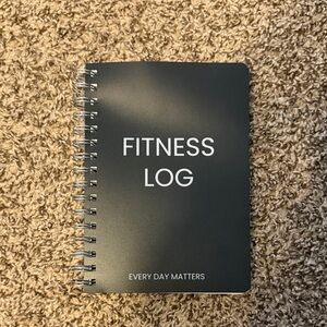 Black Fitness Log Fitness Tracker Notebook